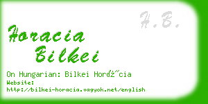 horacia bilkei business card